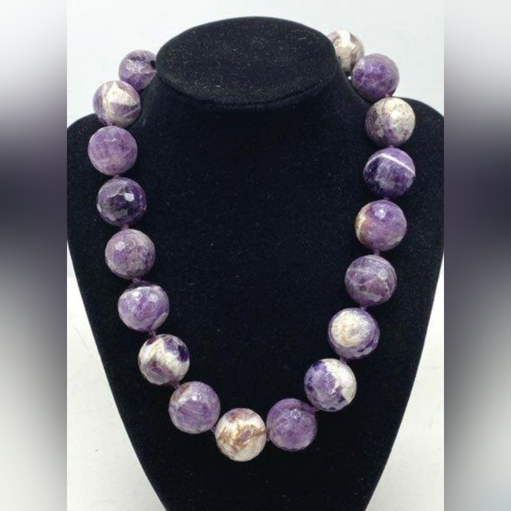 Chevron Amethyst Necklace
